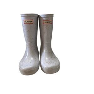 Hunter Kids First Giant Glitter Rain Boots Light Purple Size 11